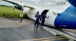 Грузовой самолет Fokker F-27-500 потерпел аварию во время взлета из аэропорта Джубы