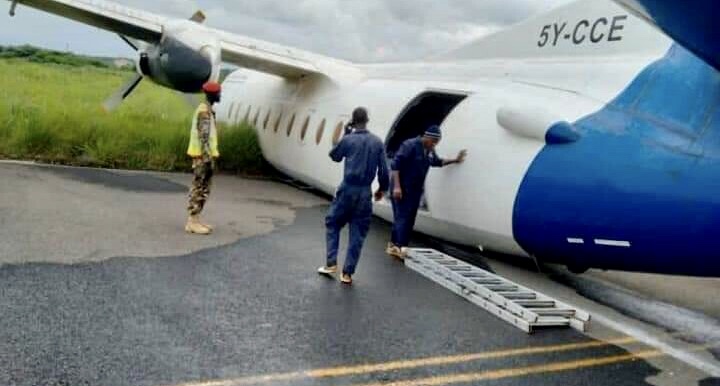 Грузовой самолет Fokker F-27-500 потерпел аварию во время взлета из аэропорта Джубы